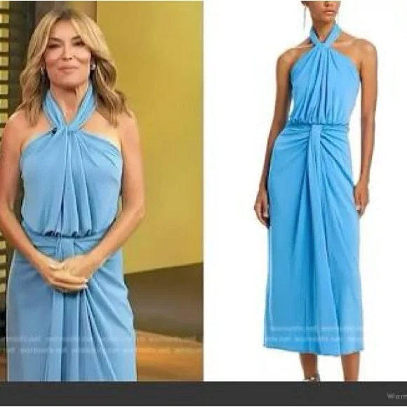 Cinq à Sept Strapless Blue Dress - Picture 4 of 7